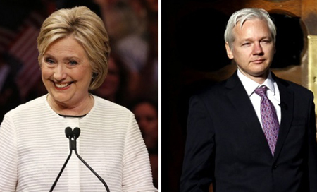 assange vs hillary clinton En declaraciones a la televisión estadounidense Fox News